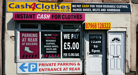 Cash for Clothes Shop in Middleton